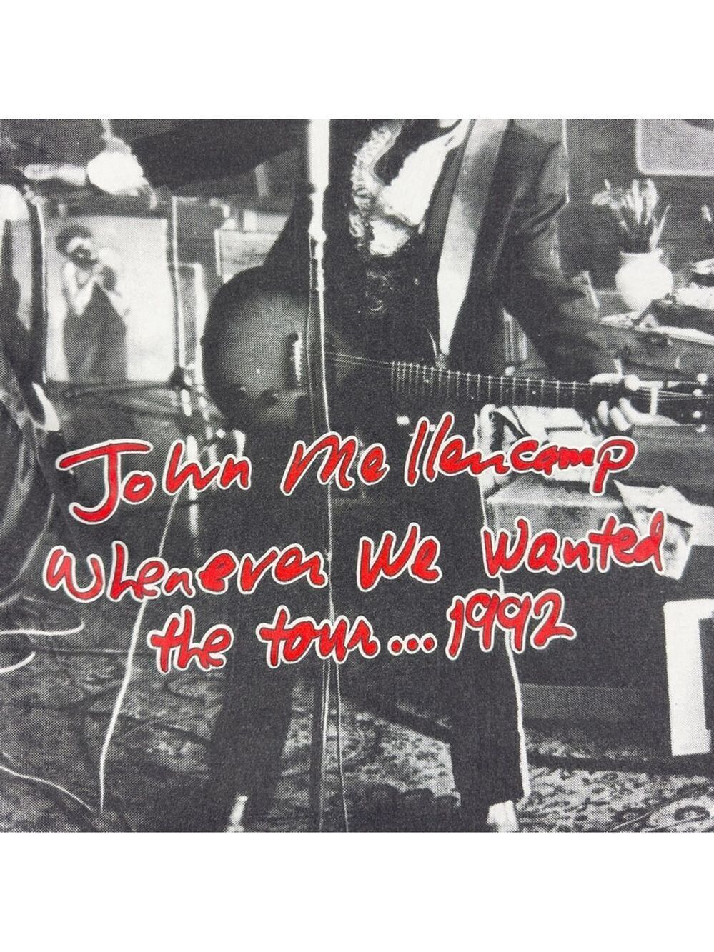 VTG John Cougar Mellencamp Men Sz XL AOP Whenever We Wanted Tour Single Stitch - Picture 7 of 13